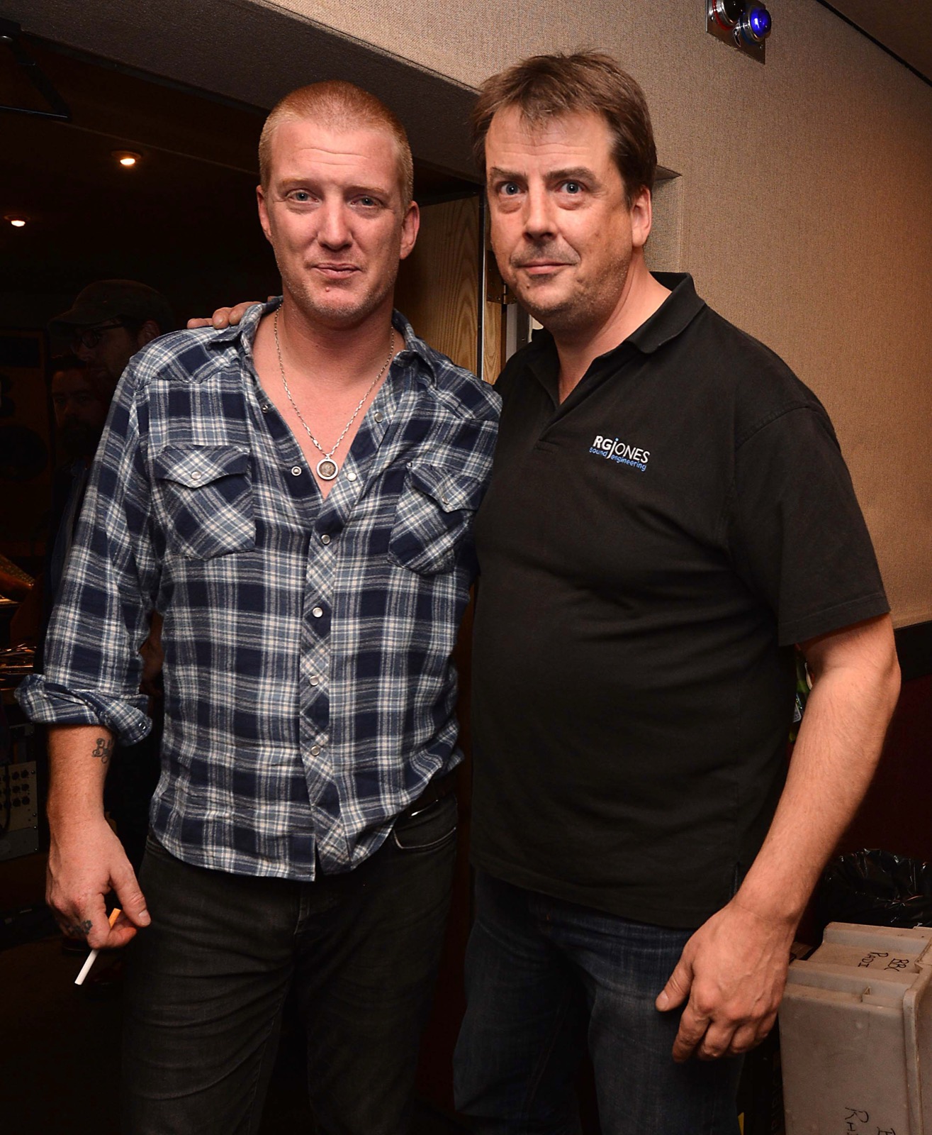 Josh Homme with Simon Askew at Maida Vale